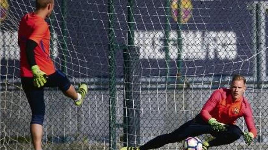 Ter-Stegen, ja recuperat des de dimarts passat, ocuparà la porteria del Barça al camp del Leganés.