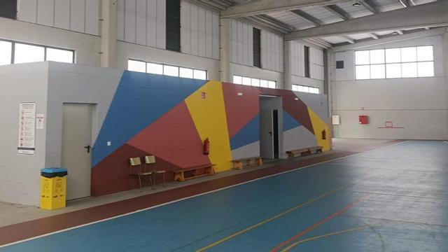Interior del pabellón de Nantes.