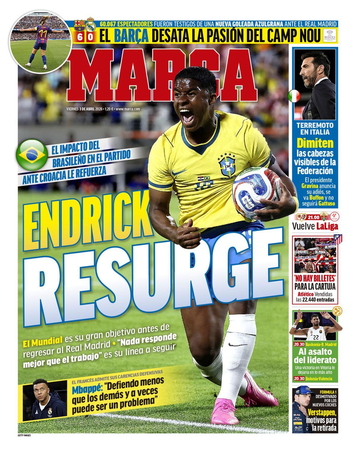 Estas son las portadas de la prensa deportiva de hoy