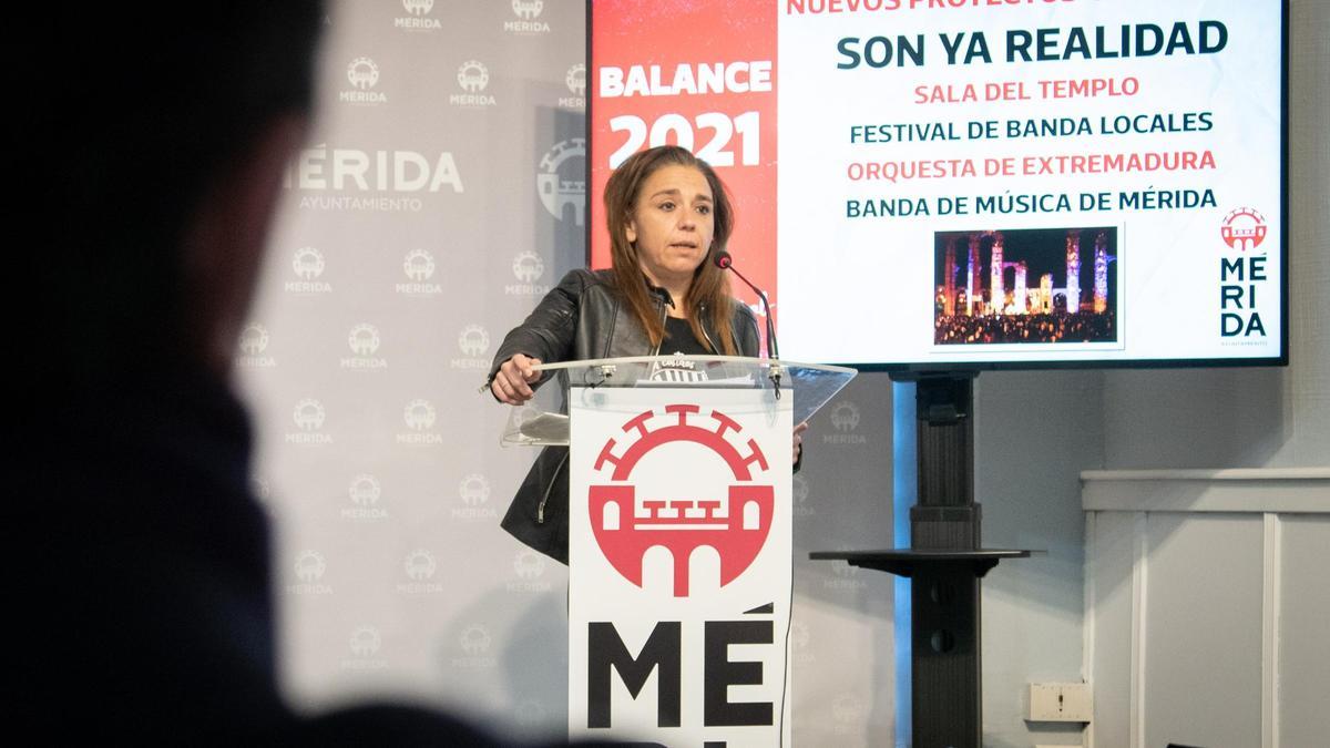 La delegada de Cultura, Silvia Fernández, ayer en rueda de prensa.