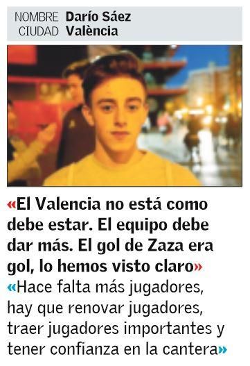 La afición opina sobre el Valencia-Eibar