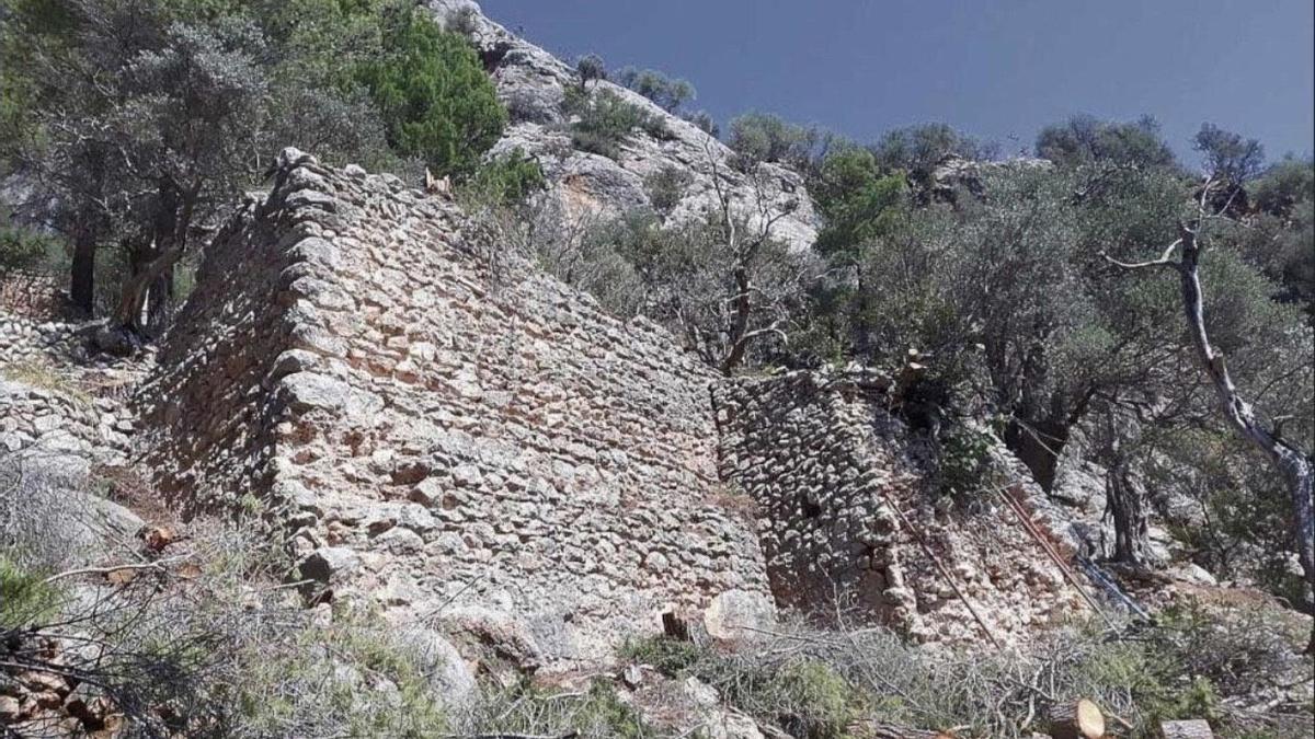 Una imagen del yacimiento de sa Bastida, en Alaró.