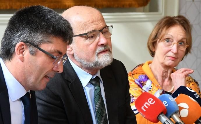 05/02/2019 LAS PALMAS DE GRAN CANARIA. El premio Nobel de Medicina Erwin Neher y la científica Eva María Neher, participan en el Campus Nobel Veterinaria. Fotografa: YAIZA SOCORRO.