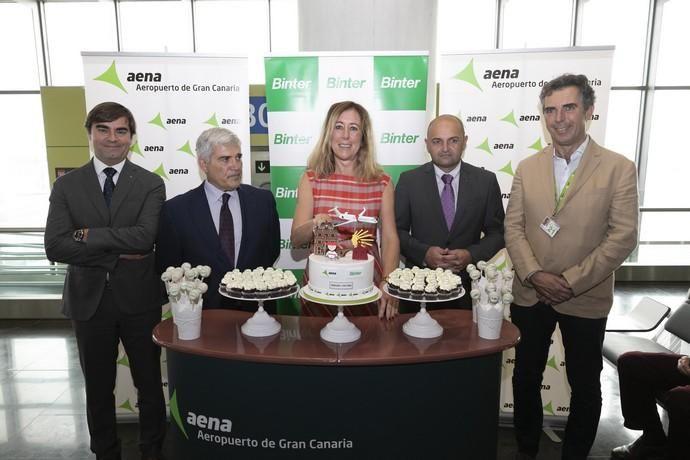 Inauguración del primer vuelo Gran Canaria-Pamplon