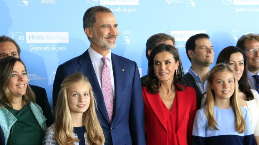 El rei Felip VI, la reina Leticia, la princesa Leonor i la infanta Sofía |