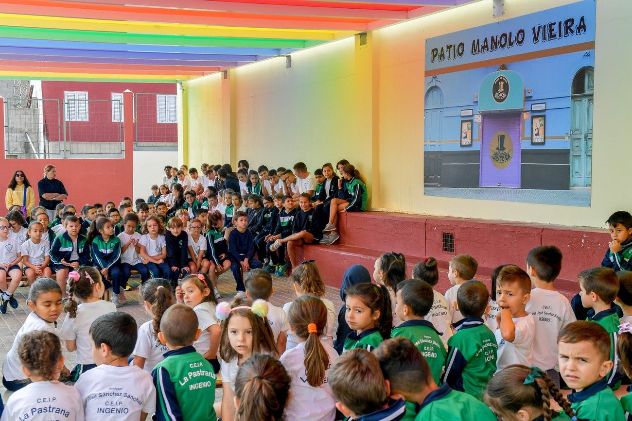 Inauguración del patio 'Manolo Vieira' en el CEIP La Pastrana (Ingenio)