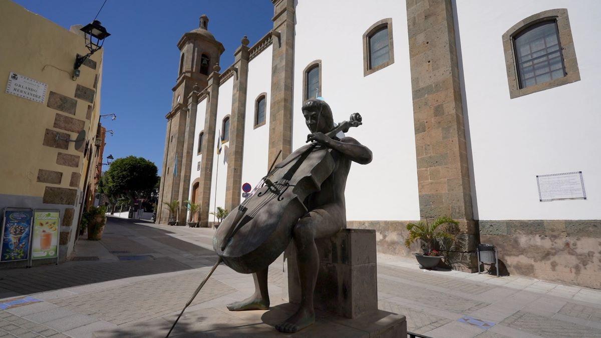 La plazoleta Orlando Hernández de Agüimes