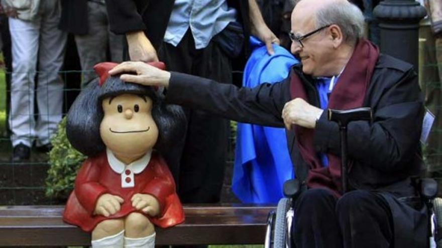 Quino descubre a Mafalda en Oviedo