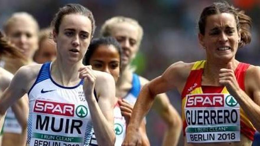 Esther Guerrero, amb la britànica Laura Muir.