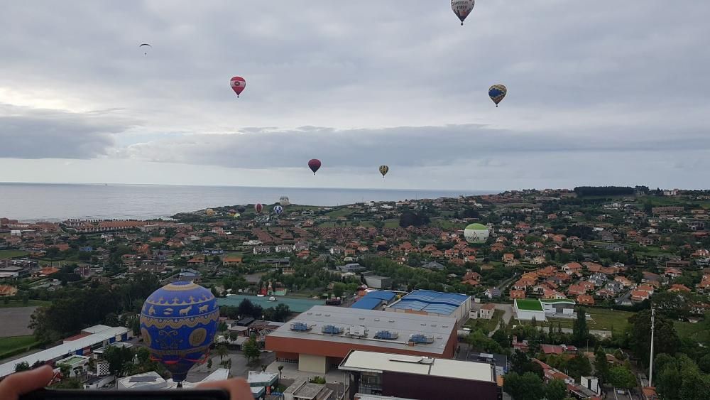 Último vuelo de los globos en Gijon