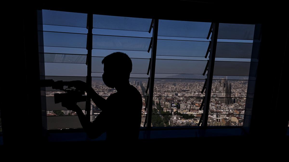 Imagen de la ciudad de Barcelona desde el mirador de la planta 30 de la torre Glòries