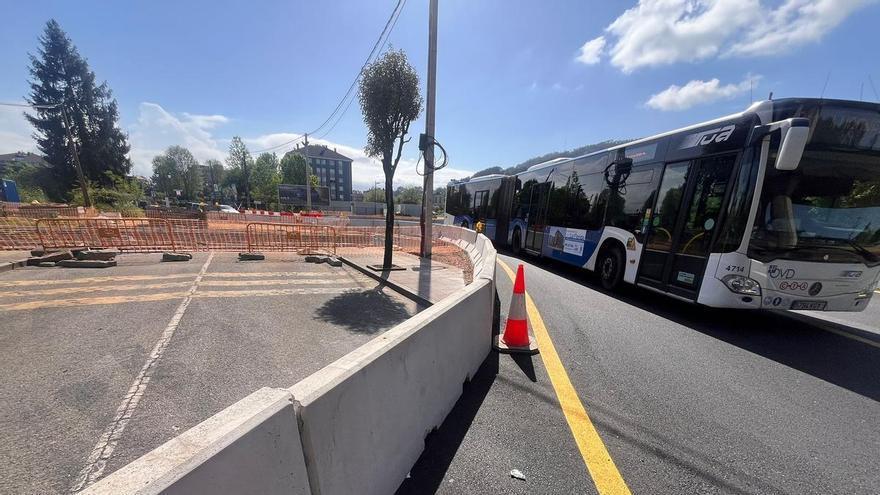 Así es el bypass creado para vehículos y peatones por las obras del colector del Nora