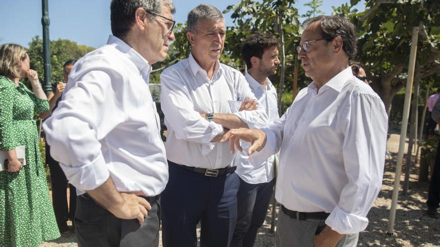 Aurelio Martínez, Rafael Climent y Vicent Soler, el pasado mes de septiembre.