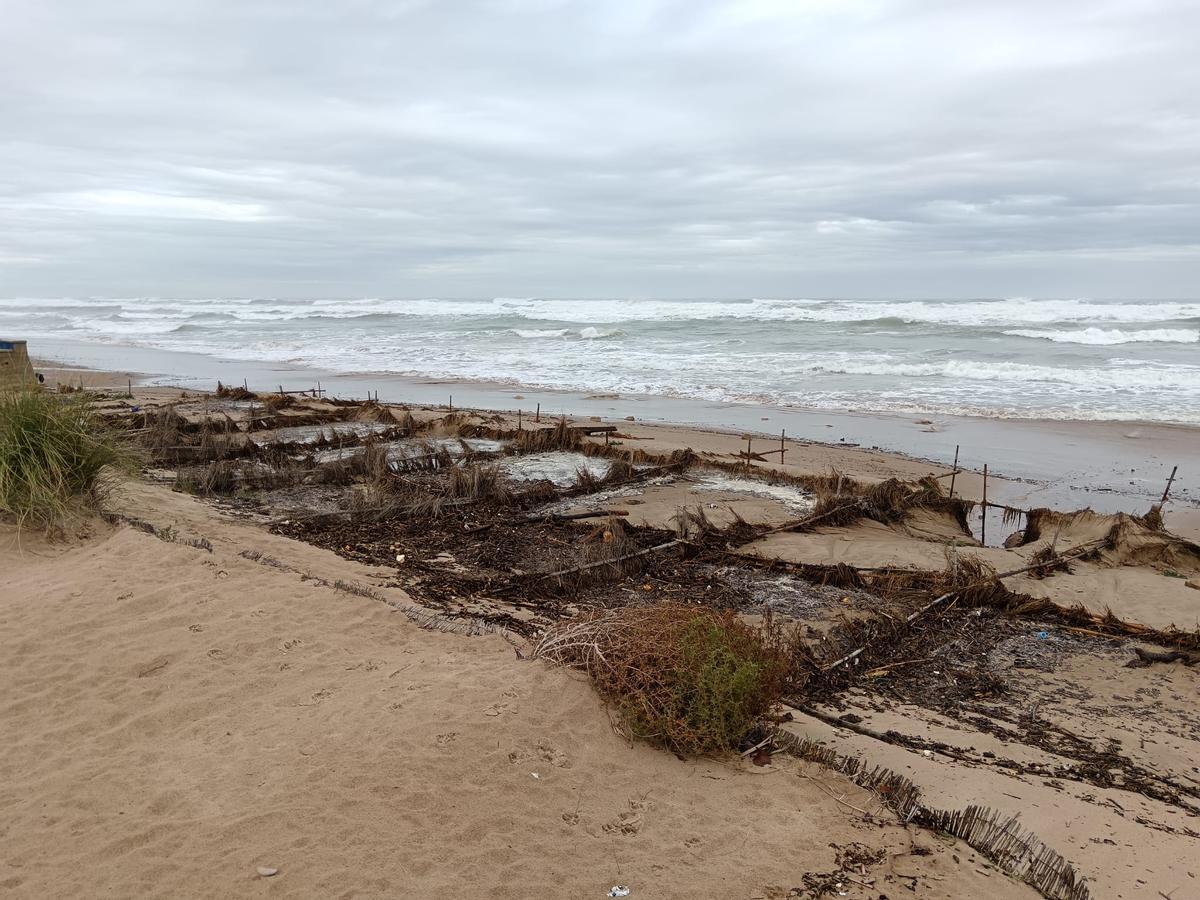 Imagen de la playa, esta mañana.