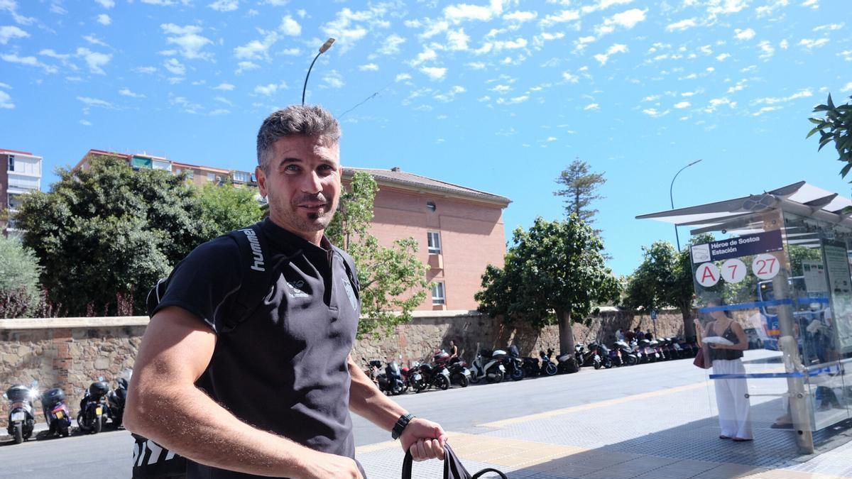 Funes, entrenador del Málaga CF, antes de viajar a Madrid.