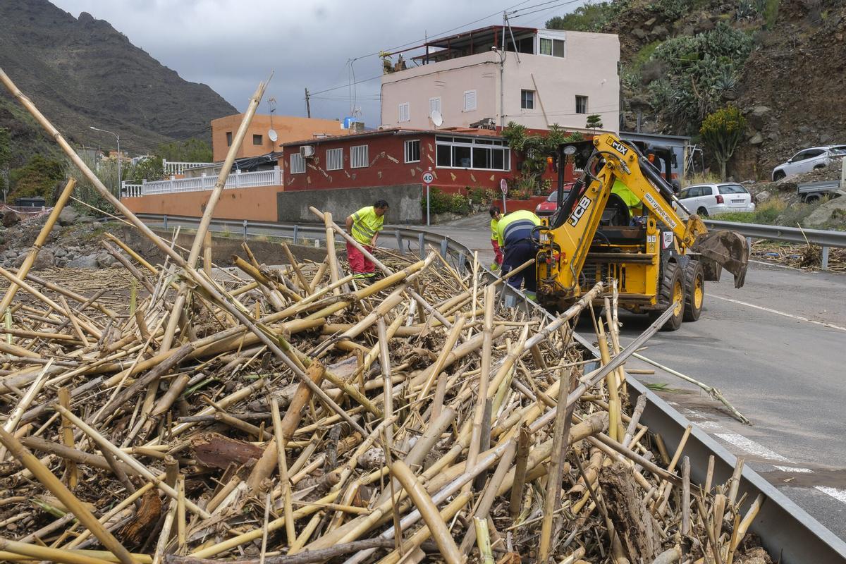 El impacto de la borrasca Therese en Mogán (Gran Canaria, 20/03/2026)