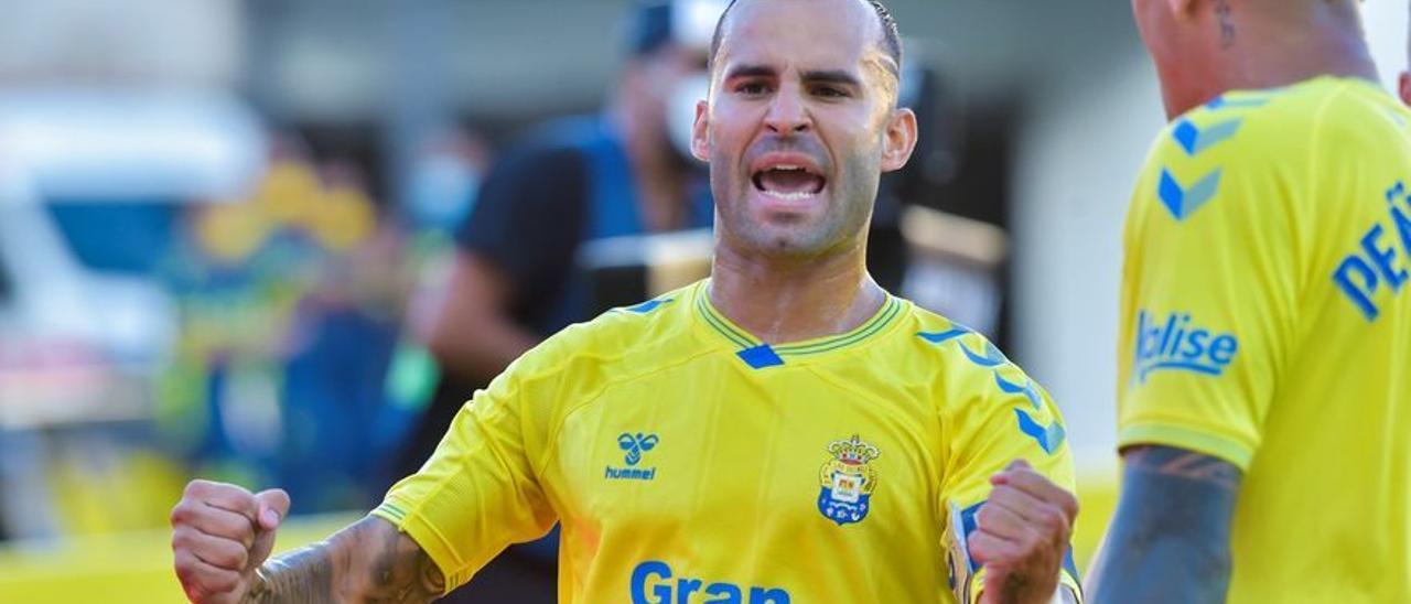 Jesé Rodríguez, con la elástica de la UD Las Palmas.