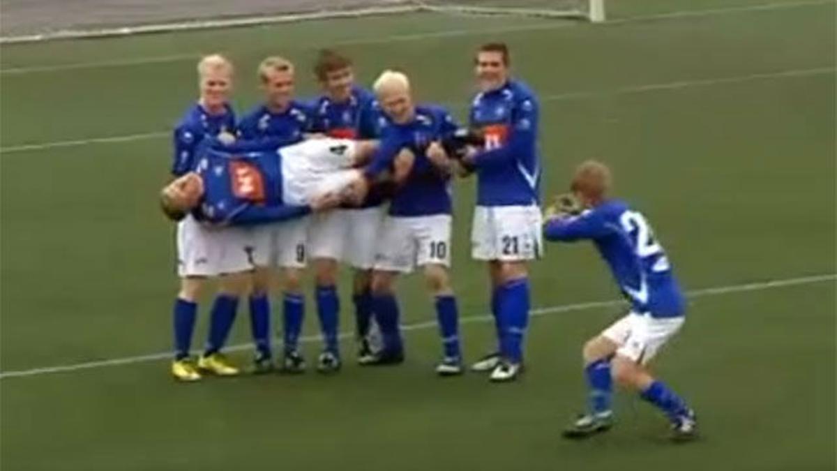 El mítico equipo islandés de las locas celebraciones, rival del Espanyol. ¿Las recuerdas todas?