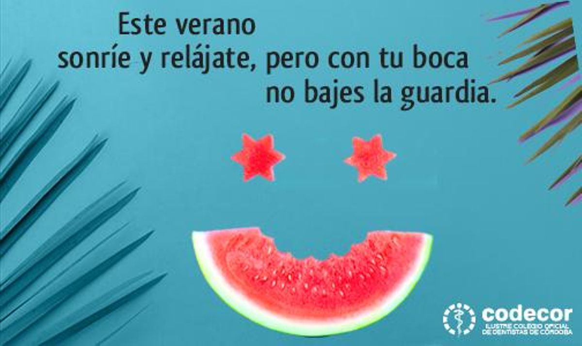 Lema de la campaña del Colegio de Dentistas de Córdoba.
