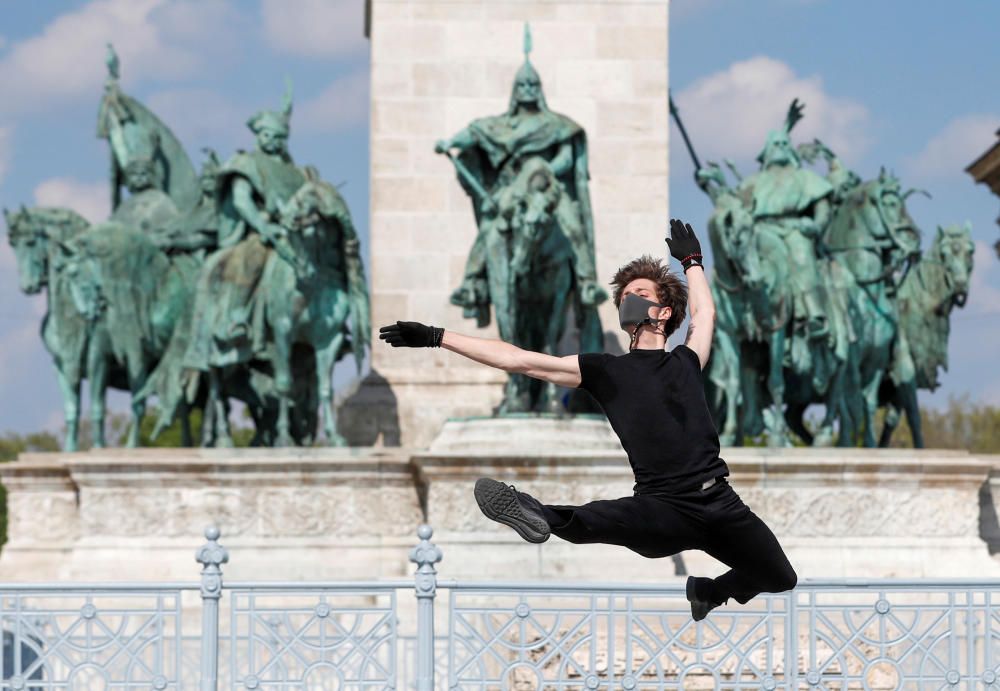 Hungarian ballet dancer Kovacs performs a ...