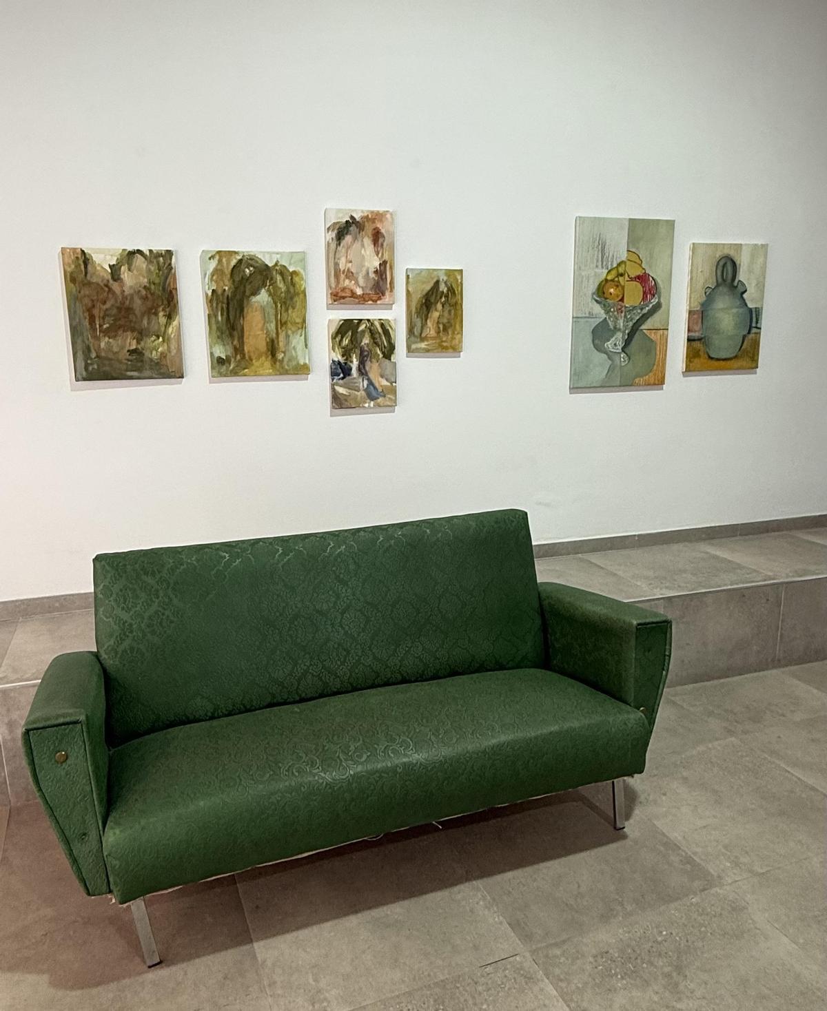 Sofá verde de 'Sofá para seis'.