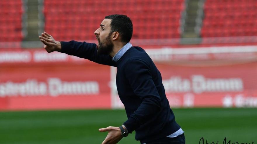 Chicho, en el debut amb el Peralada a Mallorca