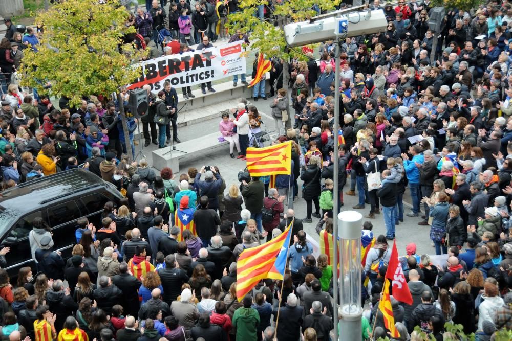 Manifestació per l'empresonament dels exconsellers, a Manresa