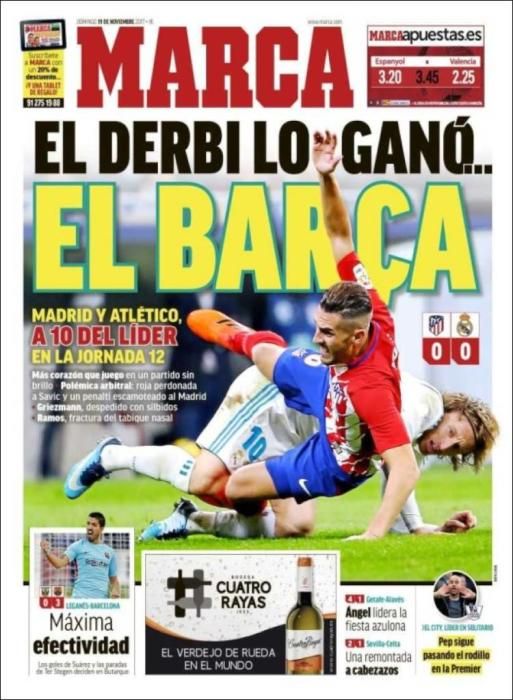 Portadas del domingo 19 de noviembre