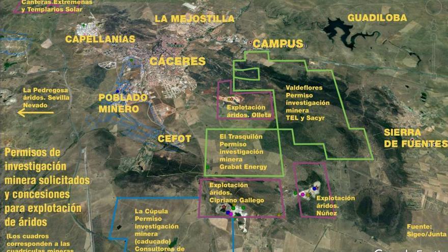 El Ayuntamiento de Cáceres tramita la modificación del plan de urbanismo de la empresa de la mina