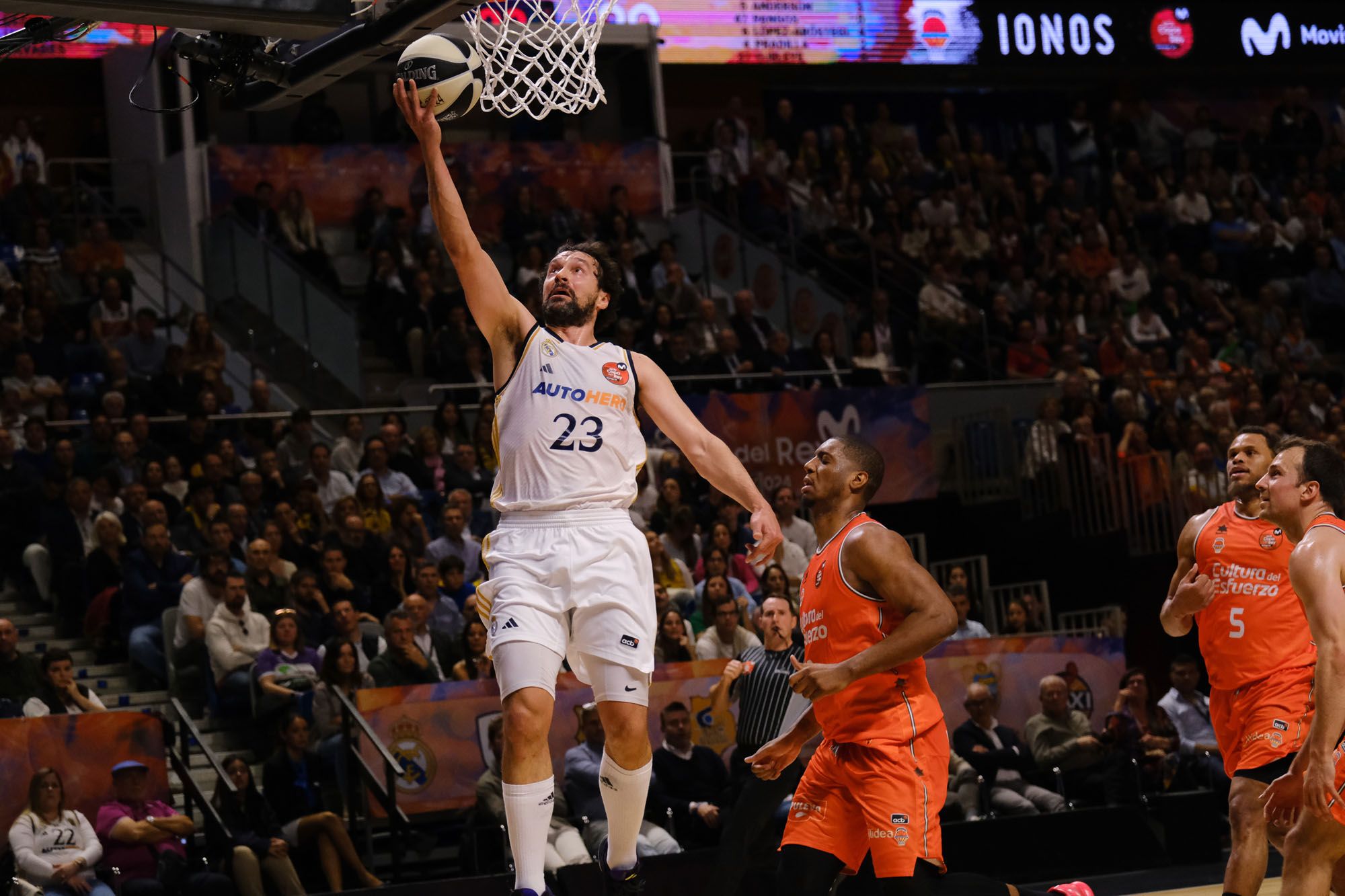 El Real Madrid - Valencia Basket de la Copa 2024. Gregorio Marrero