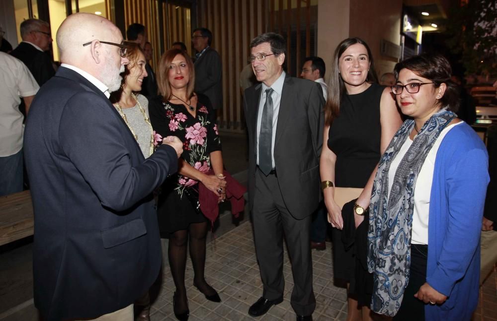 Gala 25 aniversario Levante-EMV Camp de Morvedre Aurelio Martínez, presidente de la APV junto a sindicalistas y políticos de El Camp de Morvedre