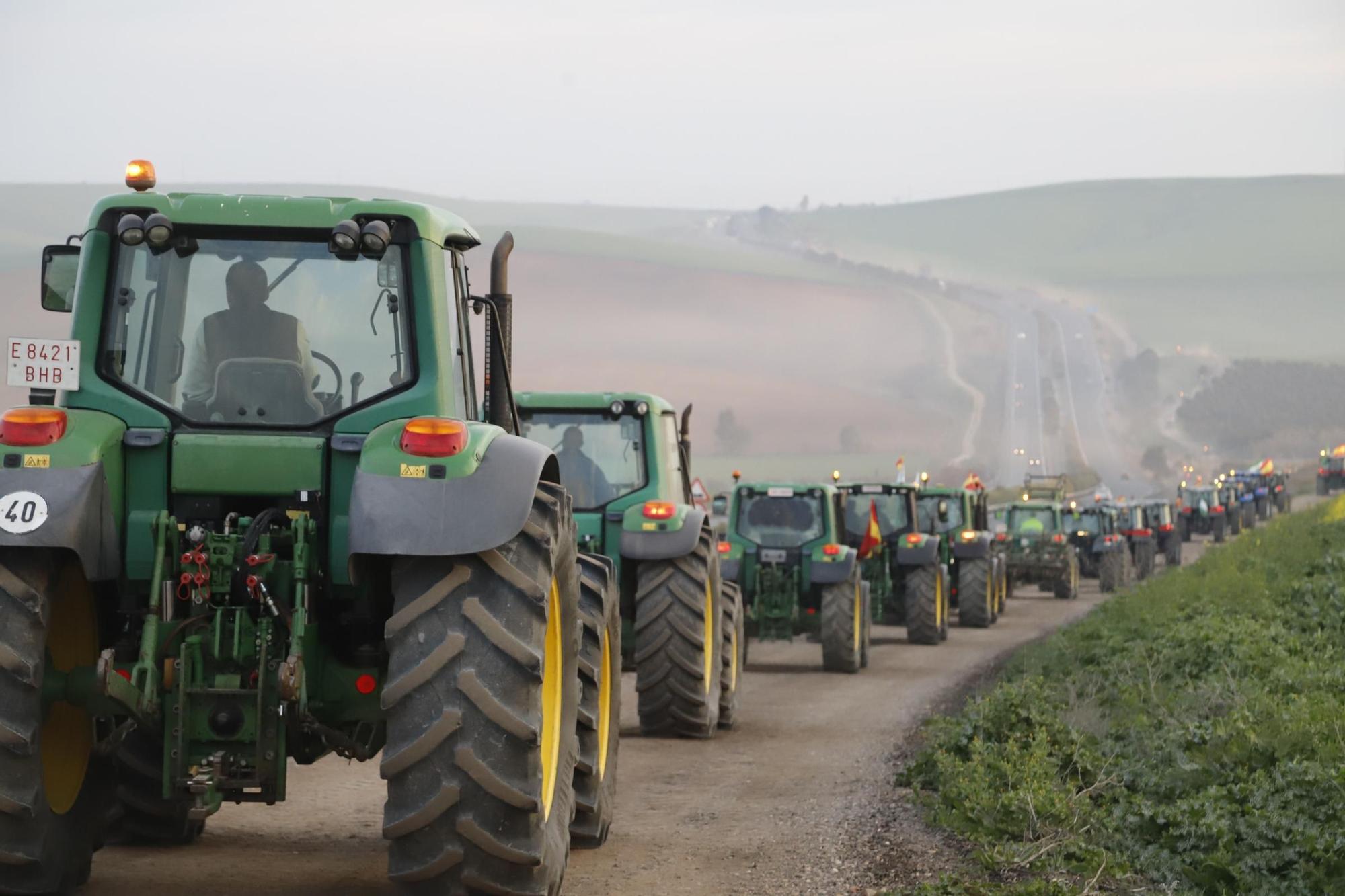 Protesta de agricultores en La Carlota