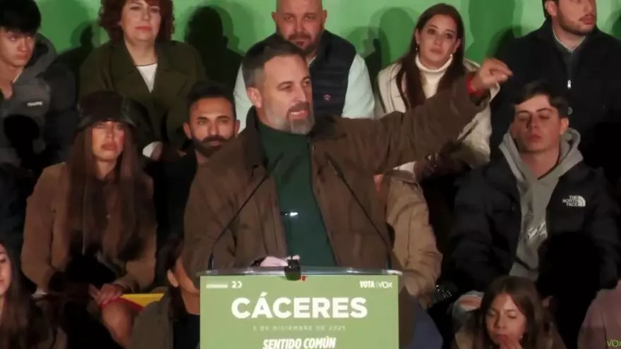 VIDEO | Santiago Abascal de campaña en Cáceres