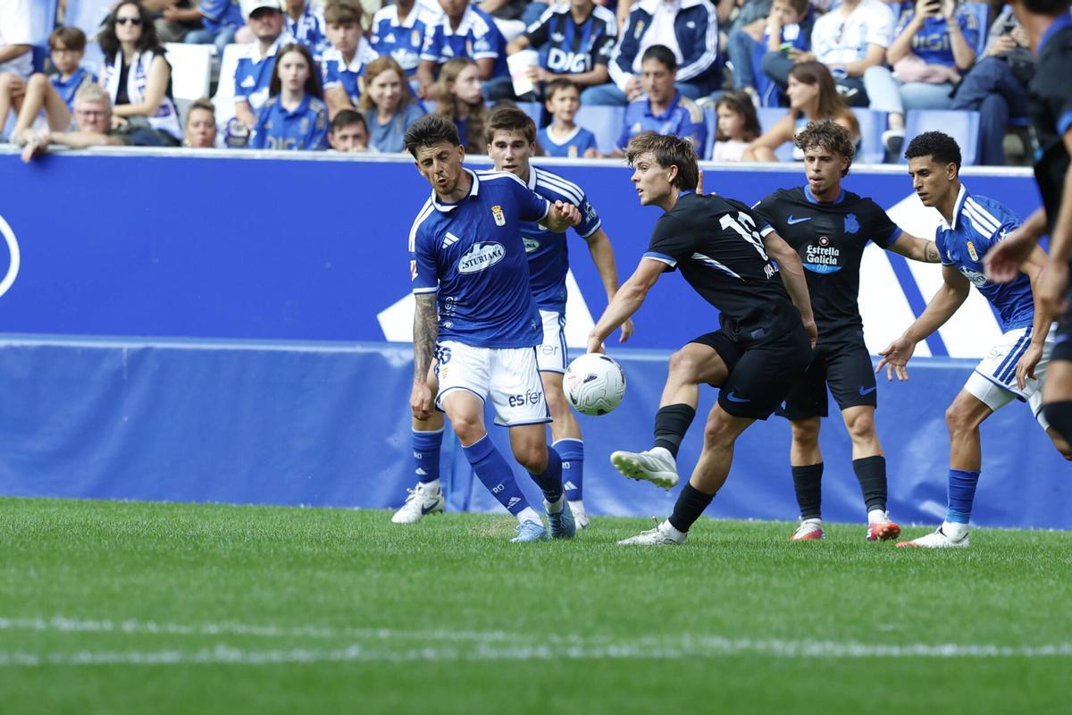 Así fue el partido entre el Real Oviedo y el Deportivo de la Coruña