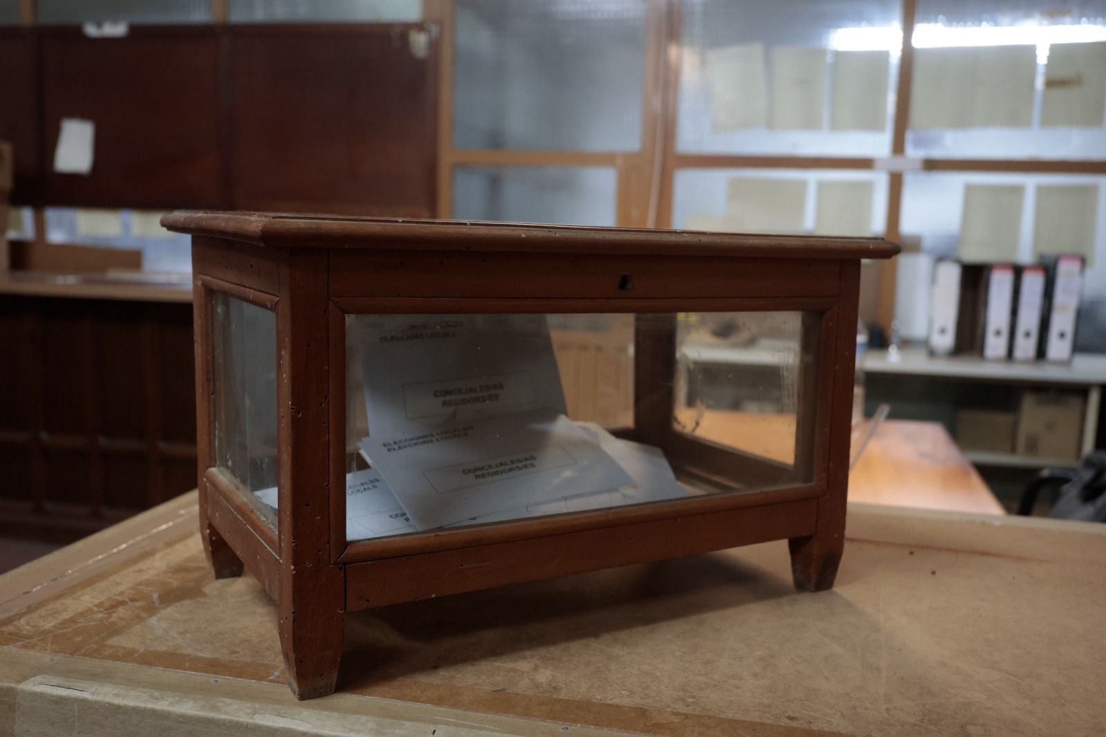 Dispositivo de preparación para el 28M en el almacén electoral de Delegación de Gobierno