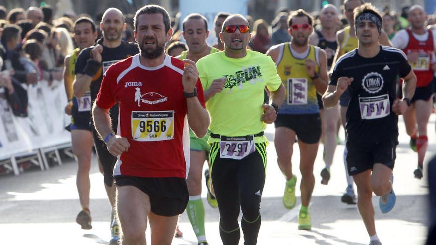 Un grupo de corredores durante una prueba.