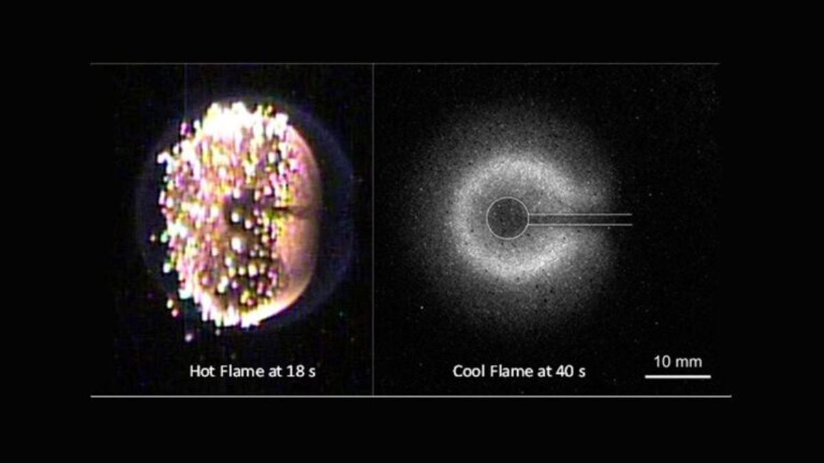 Crean llamas frías encendidas en el espacio, una clase completamente nueva de fuego