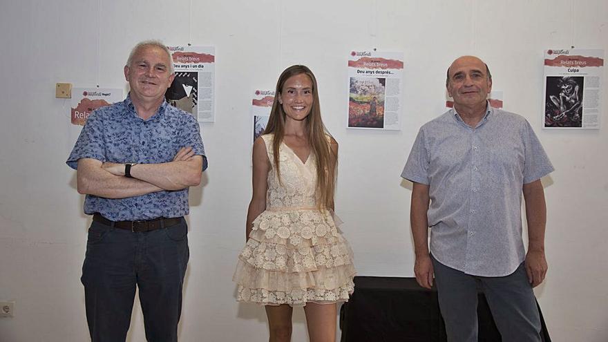 Els guanyadors: Joan Antoni Fernández, Xènia Vives i Ricard Bahí | MIREIA ARSO