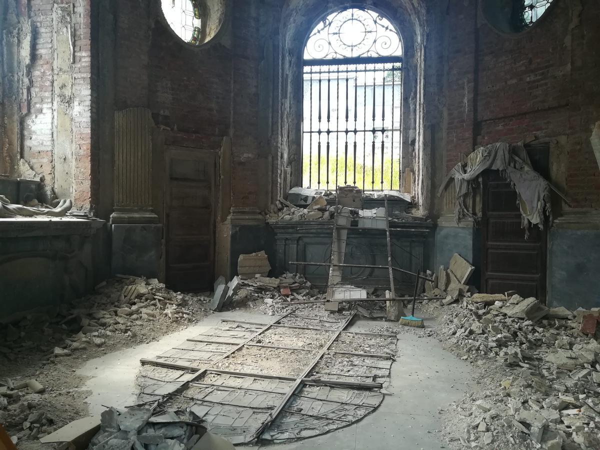Interior del panteón