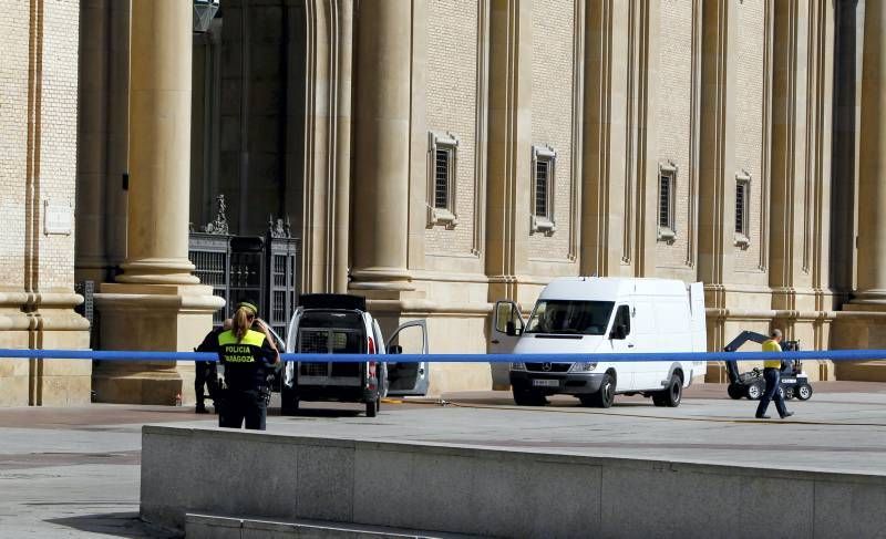 Fotogalería: Explosión en el interior de la basílica del Pilar