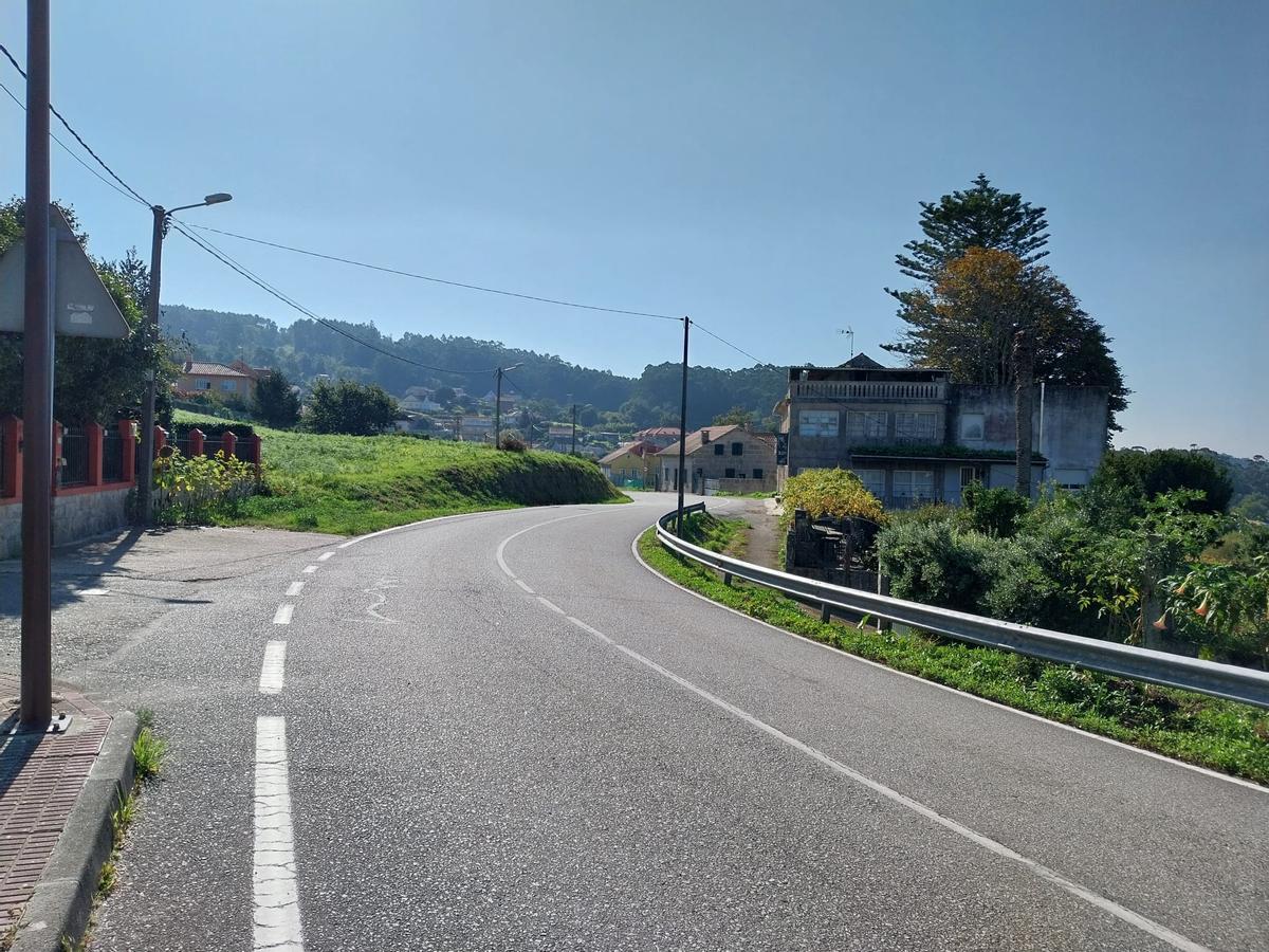 El punto de Vilar, en Beluso, donde comenzará la nueva senda peatonal.