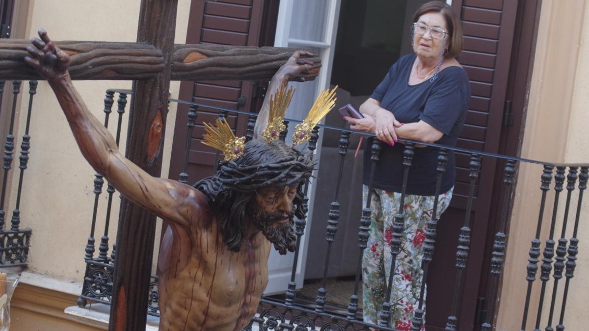 Las imágenes de la procesión extraordinaria del Cristo de la Agonía