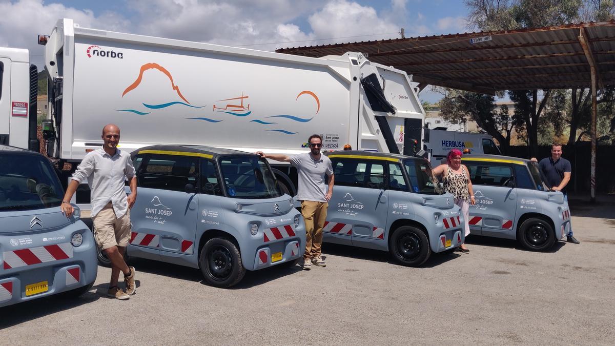 Sant Josep incorpora vehículos eléctricos a su flota de recogida de residuos.