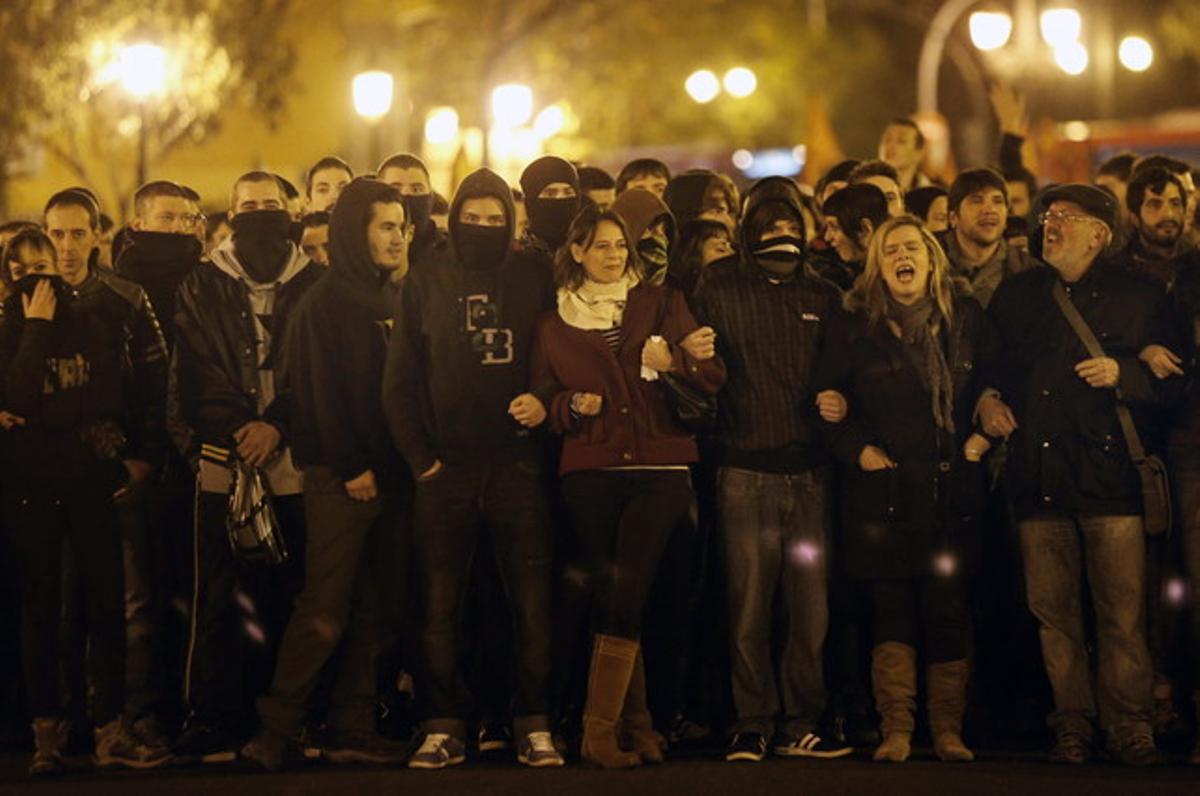 Protestes a València pel conflicte de Gamonal.