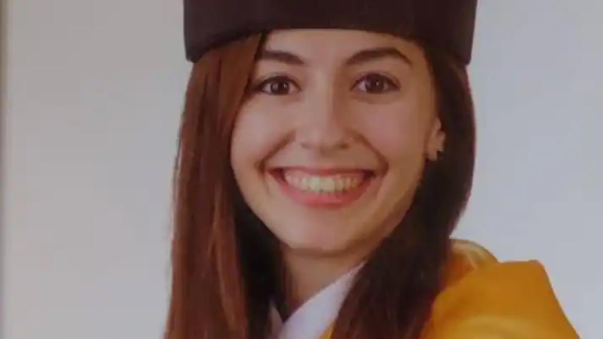 Ylenia León, en su graduación en la ULPGC