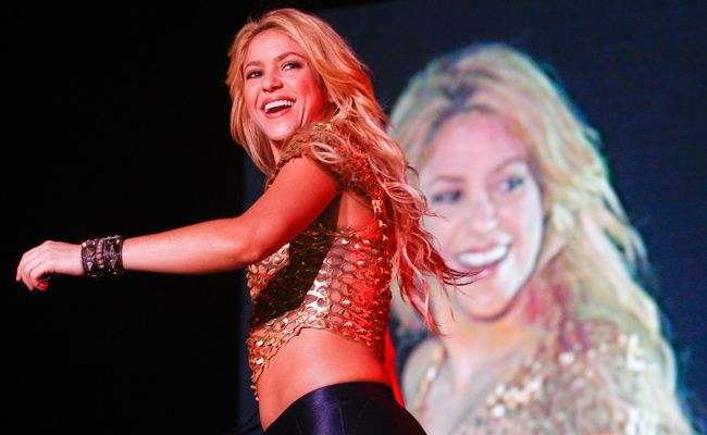 Shakira durante un concierto