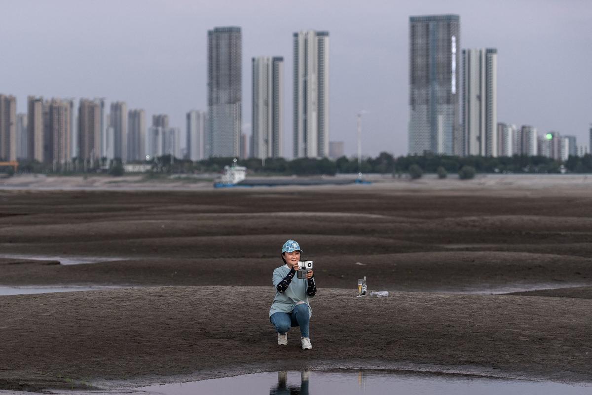 Sequía histórica en el río Yangtze, en China