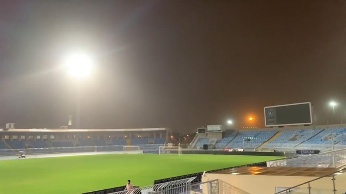 Una tormenta de arena obliga a suspender el entreno del Athletic