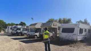 Sancionan a 17 caravanas en Santa Eulària en un solo día