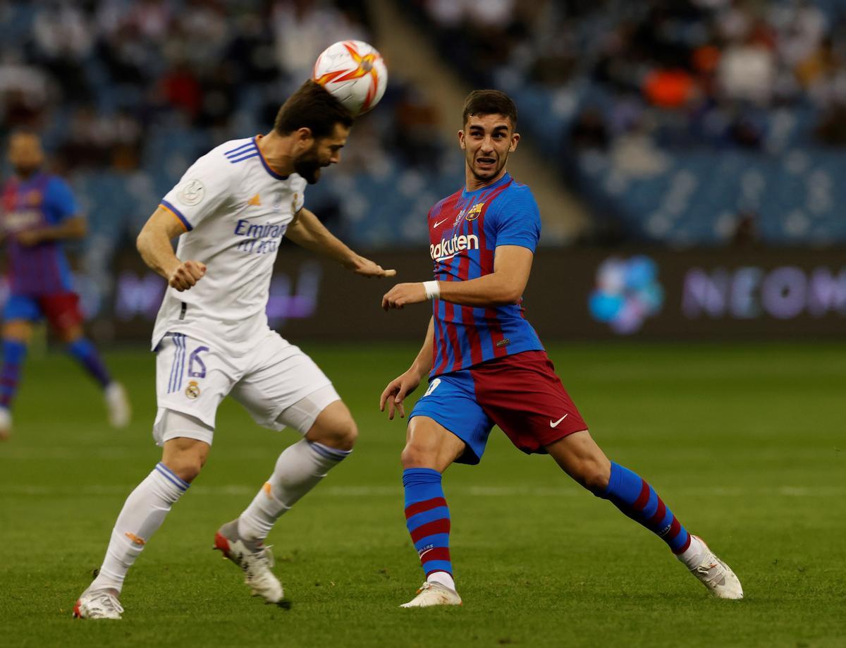 Ferran Torres se estrenó como titular en la Supercopa